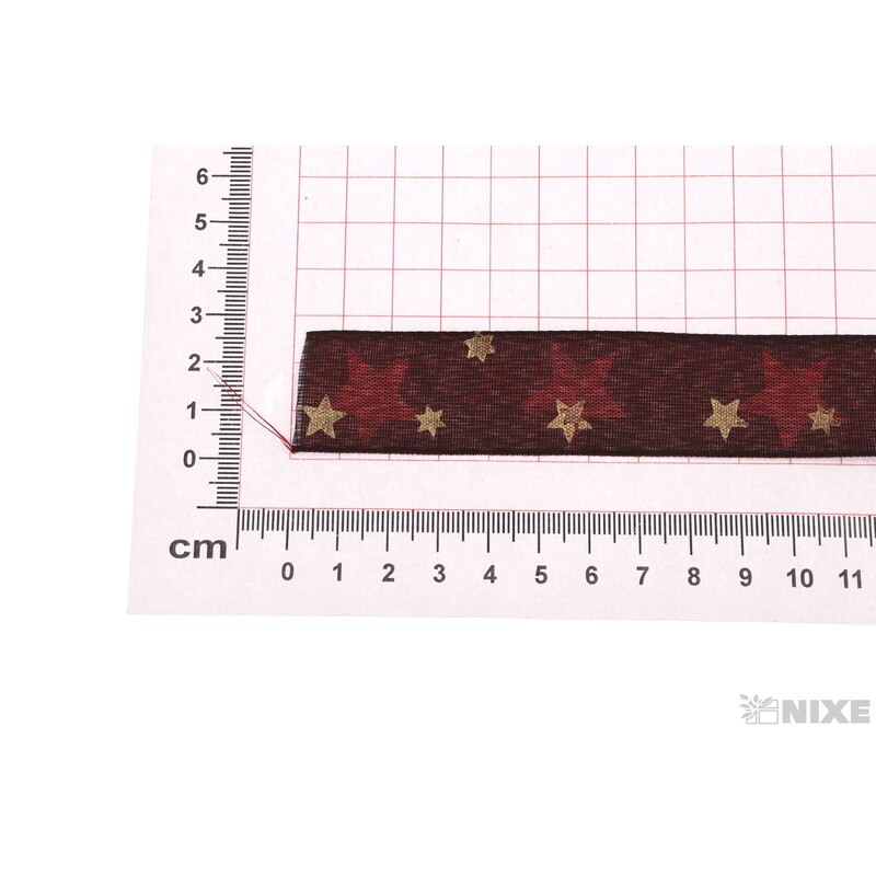 NOBARA 9258 25mmx20m*BORDOVÁ+STŘÍBRNÁ