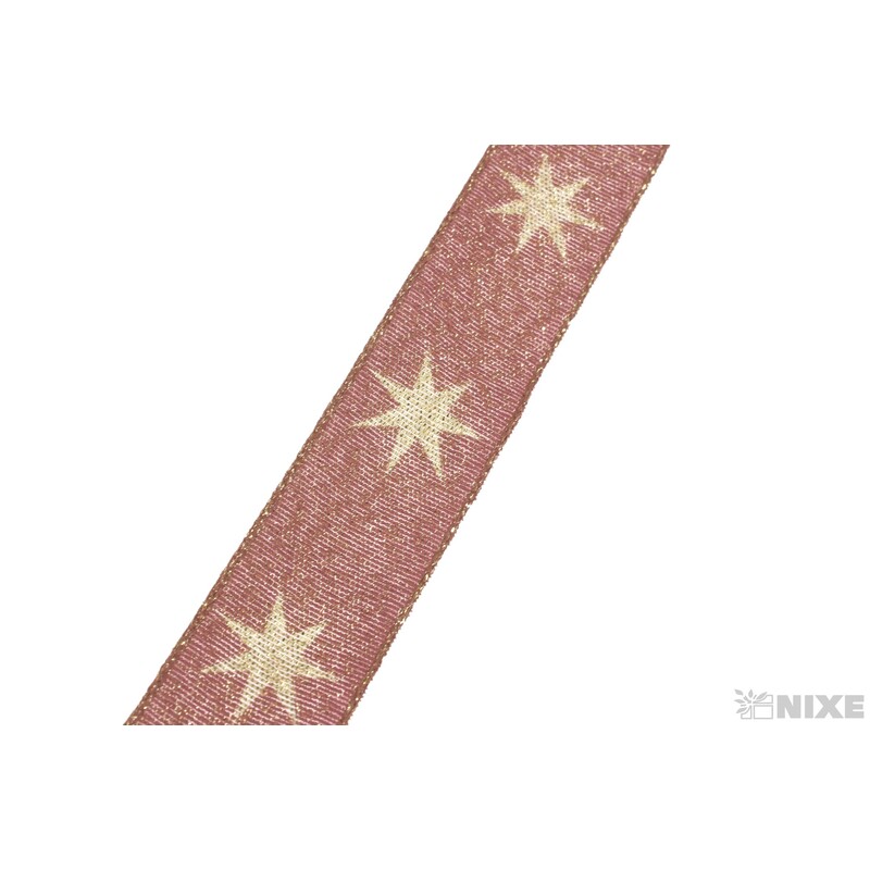 STAR 9255 25mmx20m*RŮŽOVÁ+ZLATÁ