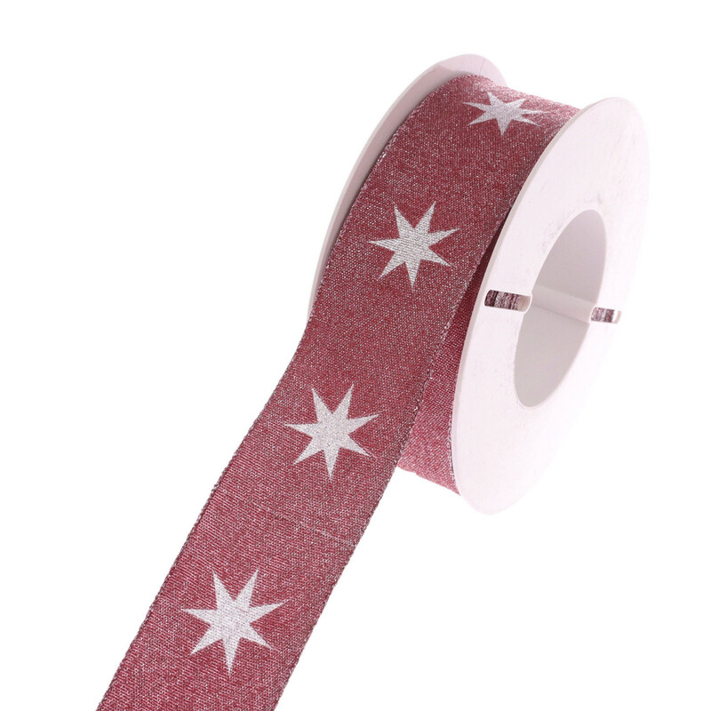 STAR 9255 40mmx20m*RŮŽOVÁ TM.+STŘÍBRNÁ