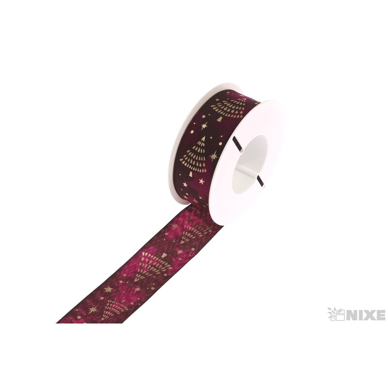 VIRINIA 51407 40mmx20m*VÍNOVÁ+ZLATÁ