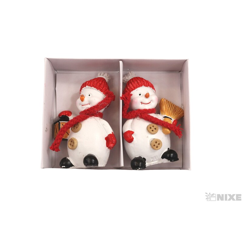 SNĚHULÁK 5x9cm 2ks*MIX BAREV