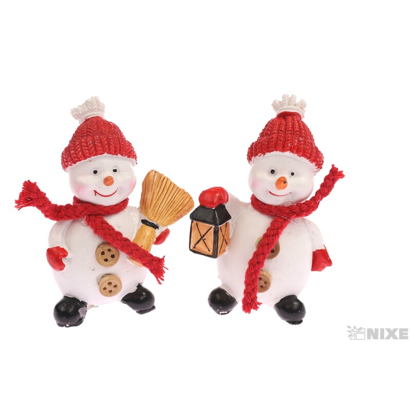 SNĚHULÁK 5x9cm 2ks*MIX BAREV