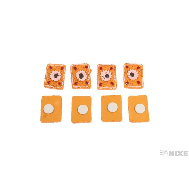 PERNÍČEK NALEP. 3cm 8ks*ORANŽOVÁ