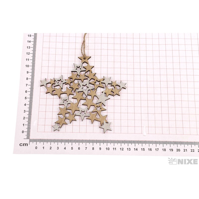 ZÁVĚS VLOČKA 13cm*BÍLÁ