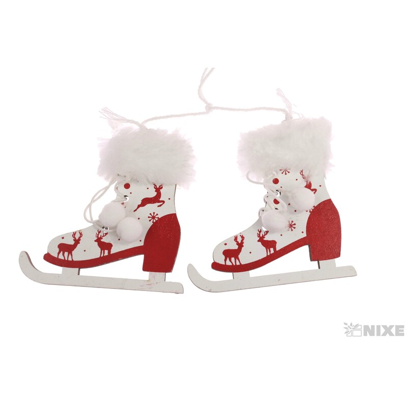 ZÁVĚS BRUSLE 8x8cm 2ks*BÍLÁ