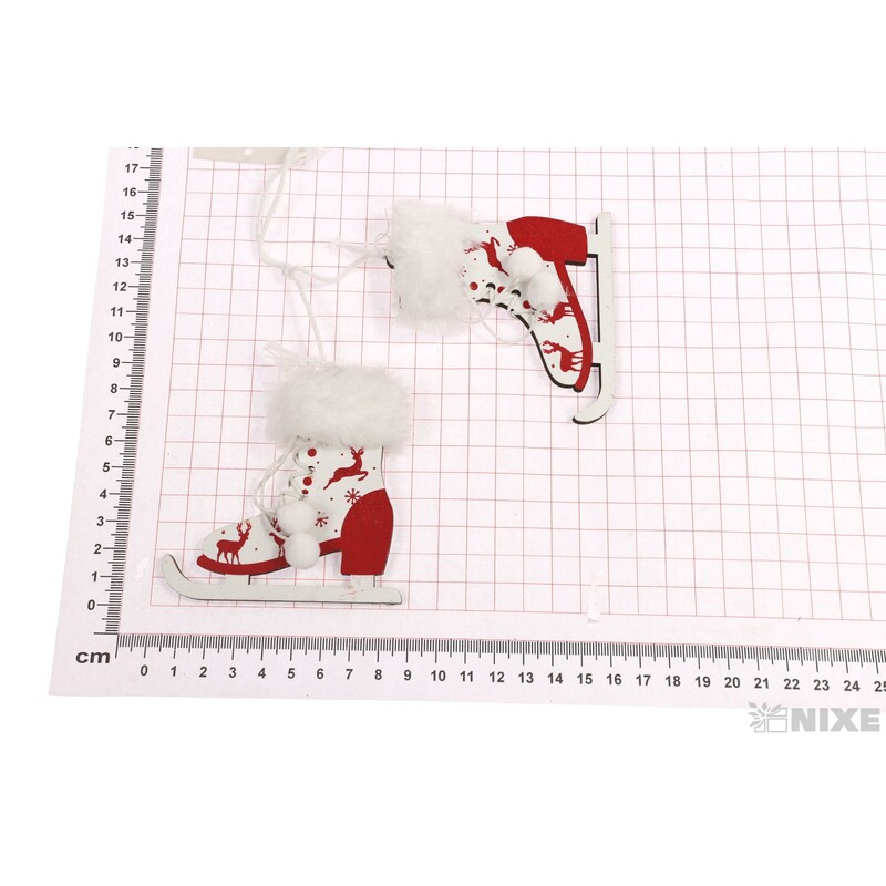 ZÁVĚS BRUSLE 8x8cm 2ks*BÍLÁ