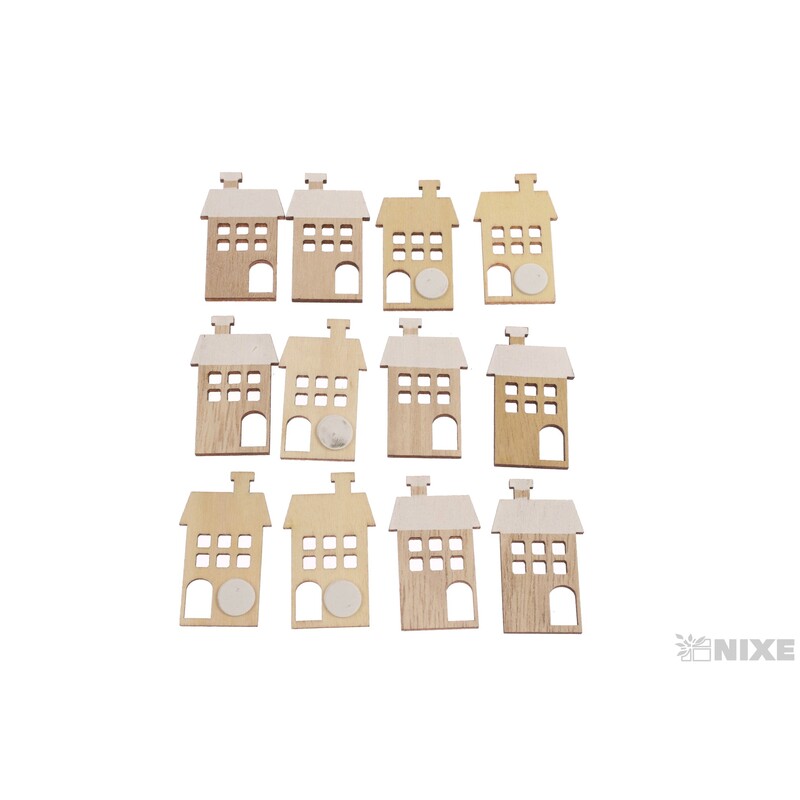 DOMEČEK NALEP. 2x4cm 12ks*