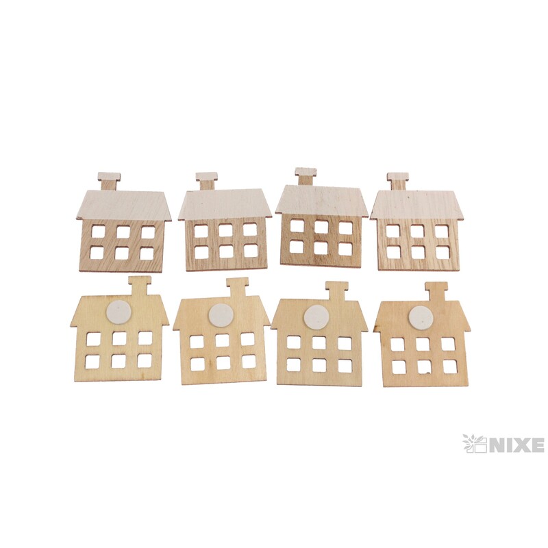 DOMEČEK NALEP. 2x4cm 12ks*