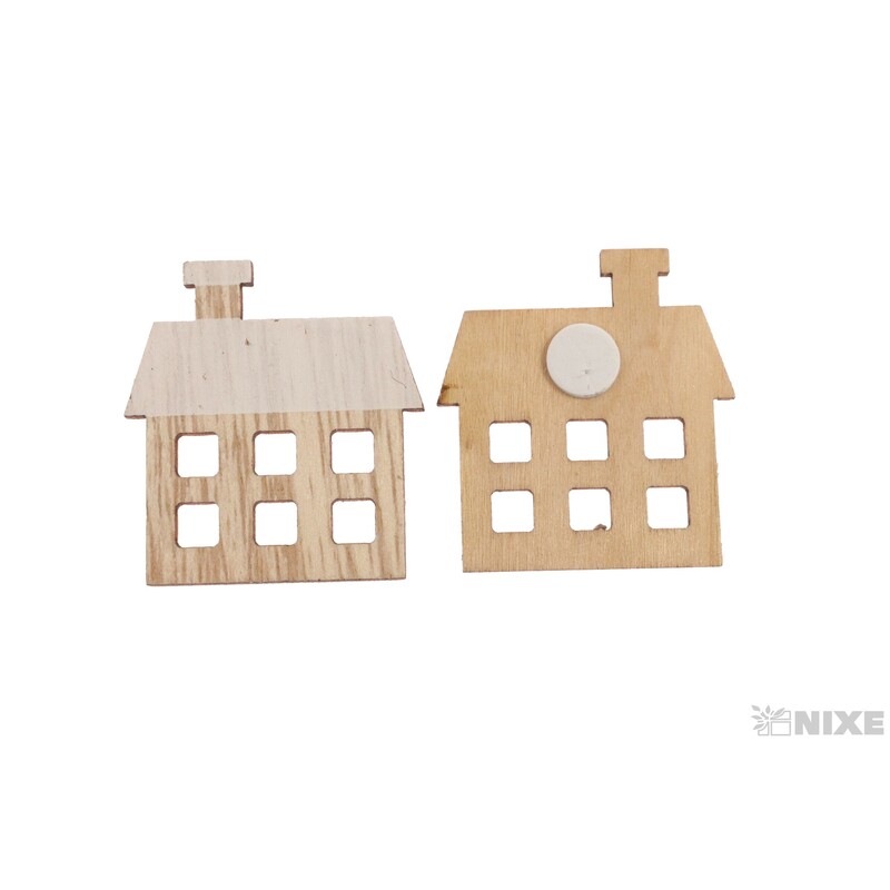 DOMEČEK NALEP. 2x4cm 12ks*