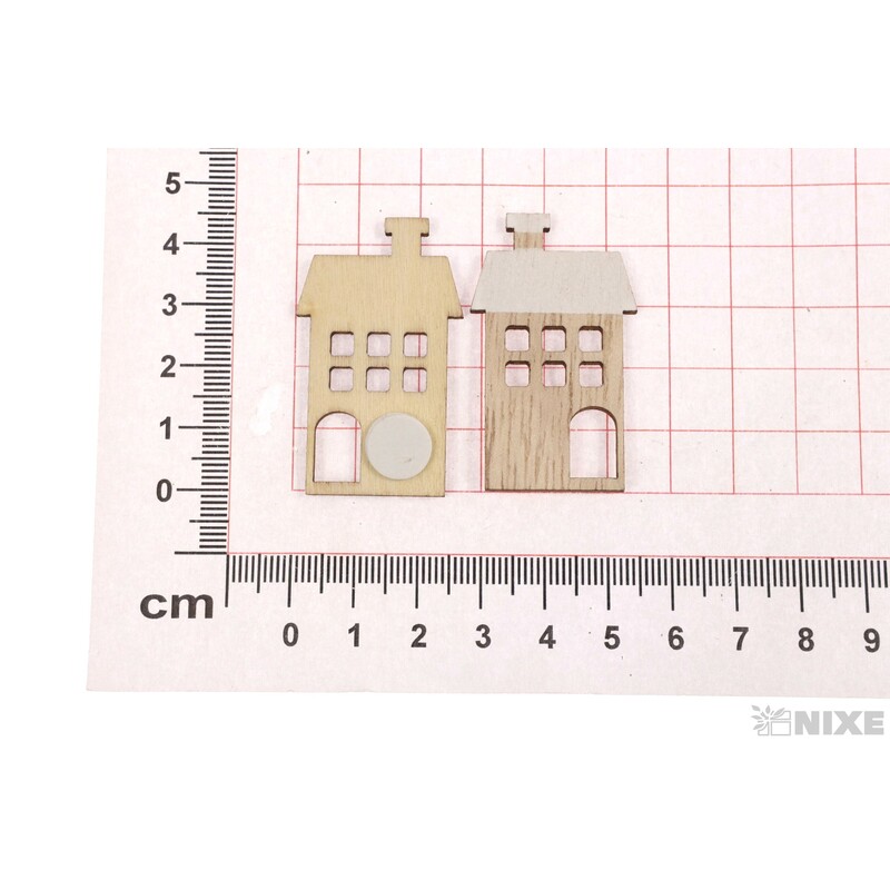 DOMEČEK NALEP. 2x4cm 12ks*