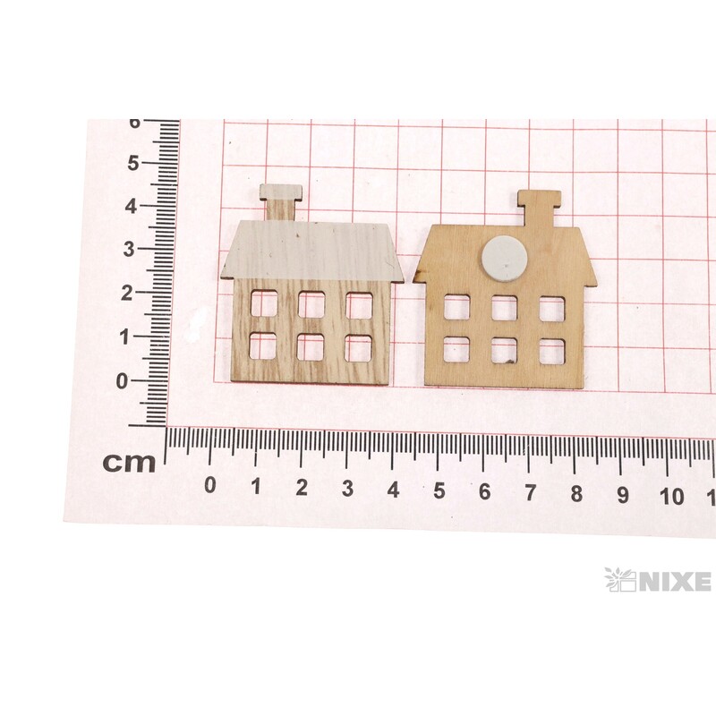 DOMEČEK NALEP. 2x4cm 12ks*