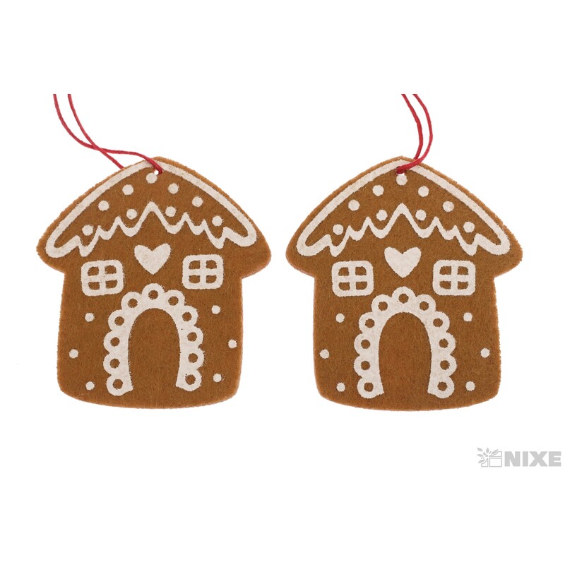 ZÁVĚS PERNÍČEK 7cm 2ks*HNĚDÁ