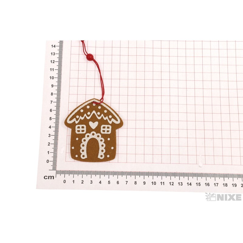 ZÁVĚS PERNÍČEK 7cm 2ks*HNĚDÁ