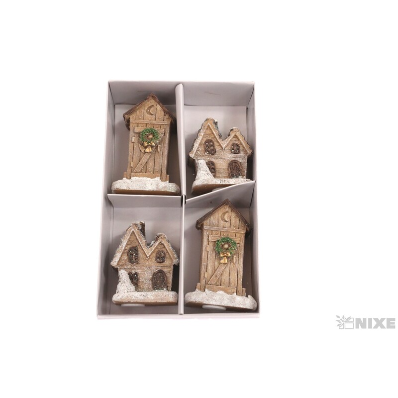 DOMEČEK NALEP. 3x7cm 4ks*