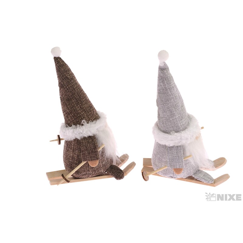 SKŘÍTEK NA LYŽÍCH 20cm*MIX BAREV