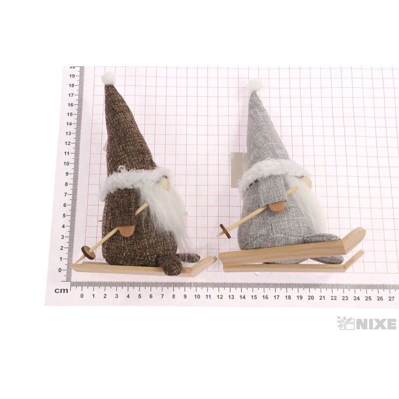 SKŘÍTEK NA LYŽÍCH 20cm*MIX BAREV