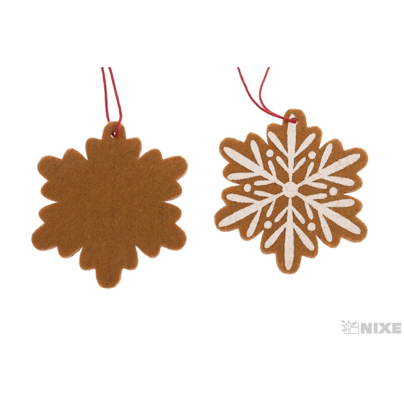 ZÁVĚS PERNÍČEK 7cm 2ks*HNĚDÁ