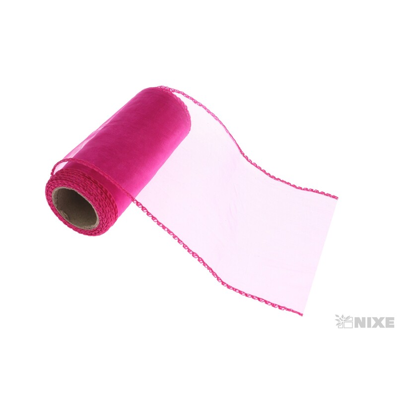 ORGANZA 12cmx8m*FUXIE