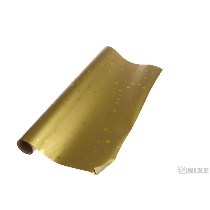 ROLE PLAST HVĚZDA 50cmx10yd*ZLATÁ