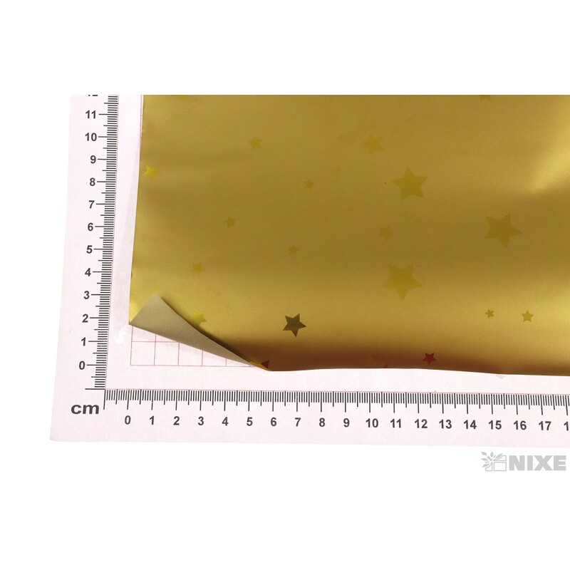 ROLE PLAST HVĚZDA 50cmx10yd*ZLATÁ