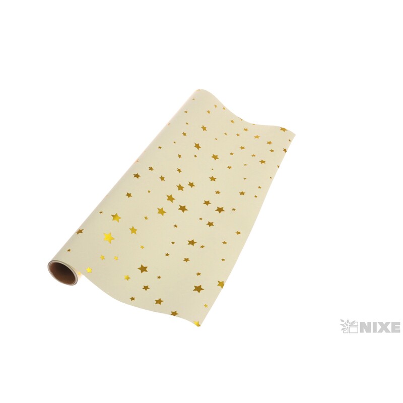 ROLE PLAST HVĚZDA 50cmx10yd*KRÉMOVÁ