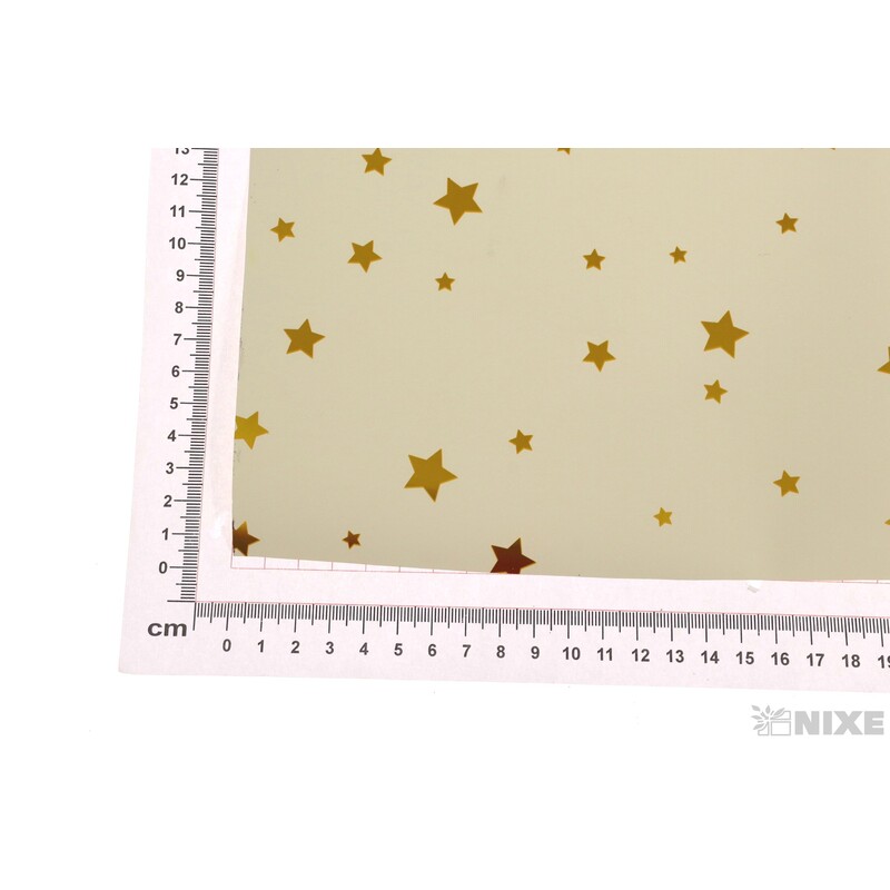 ROLE PLAST HVĚZDA 50cmx10yd*KRÉMOVÁ