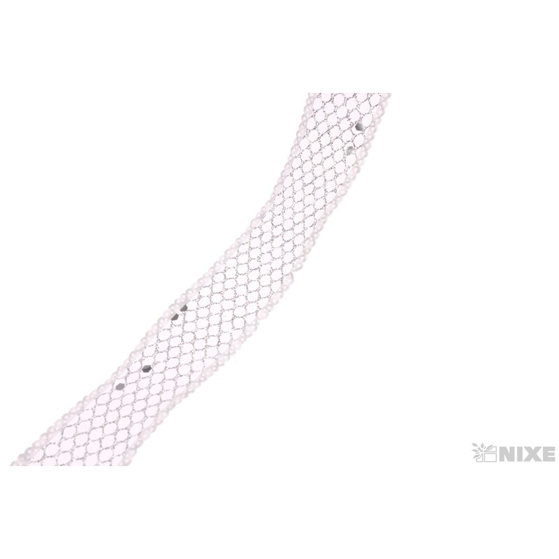 STUHA RETRO 2,5cmx7yd*STŘÍBRNÁ