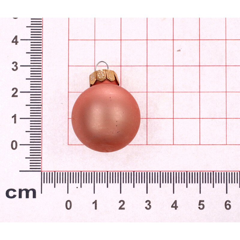 KOULE ZÁVĚS 2,5cm 24ks MIX*STARORŮŽOVÁ