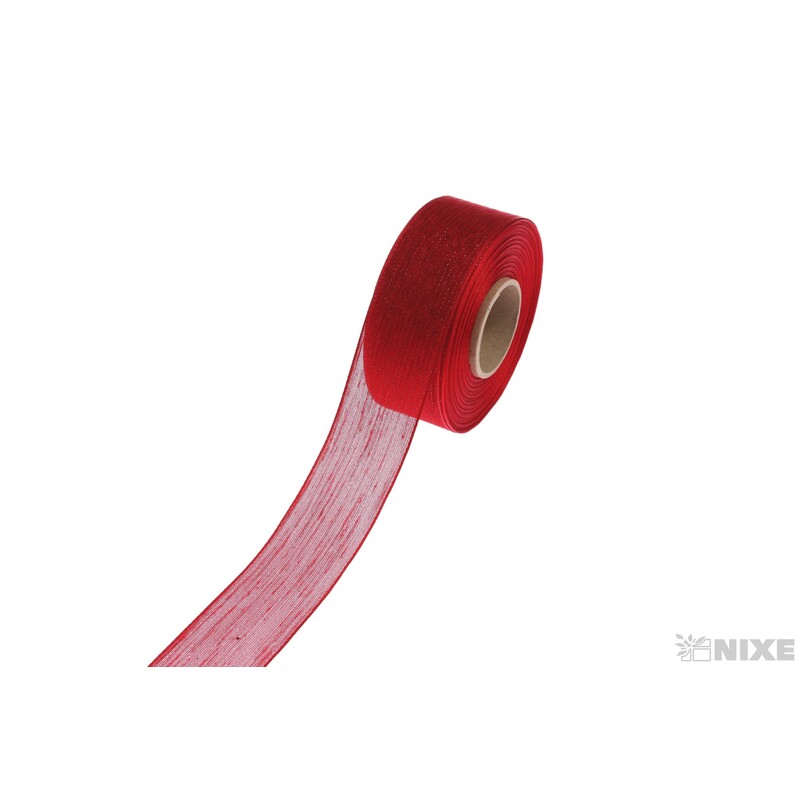 PLÁTNOVÁ STUHA MTP 40mmx25m*ČERVENÁ 100645