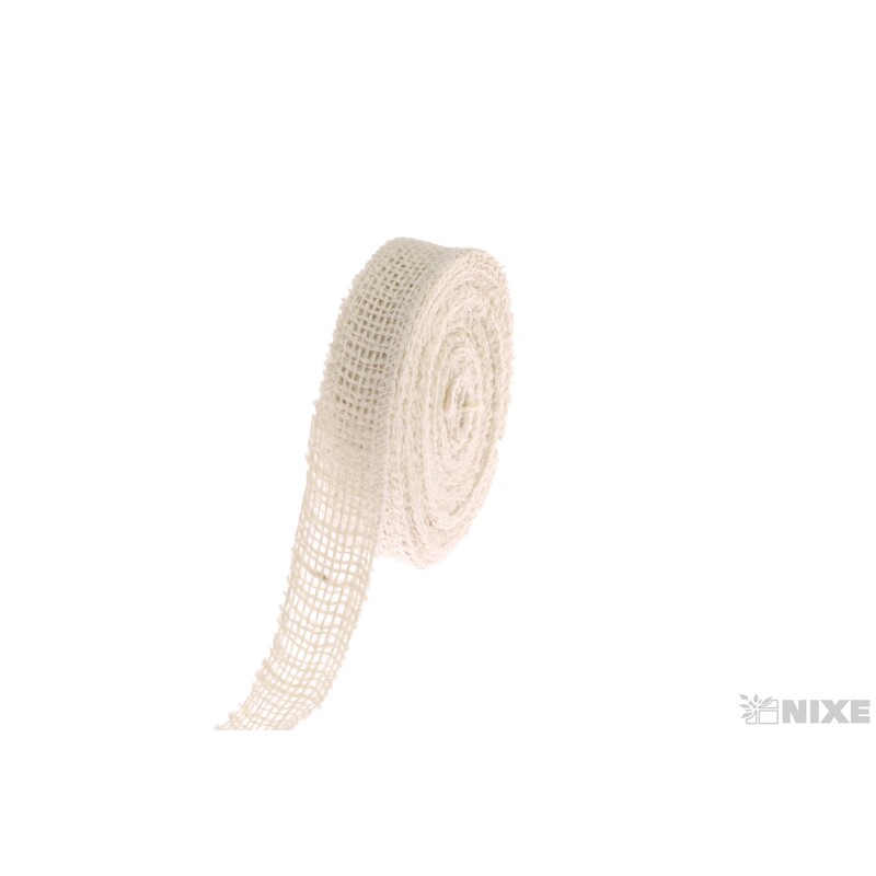 STUHA JUTA 25mmx9m*BÍLÁ