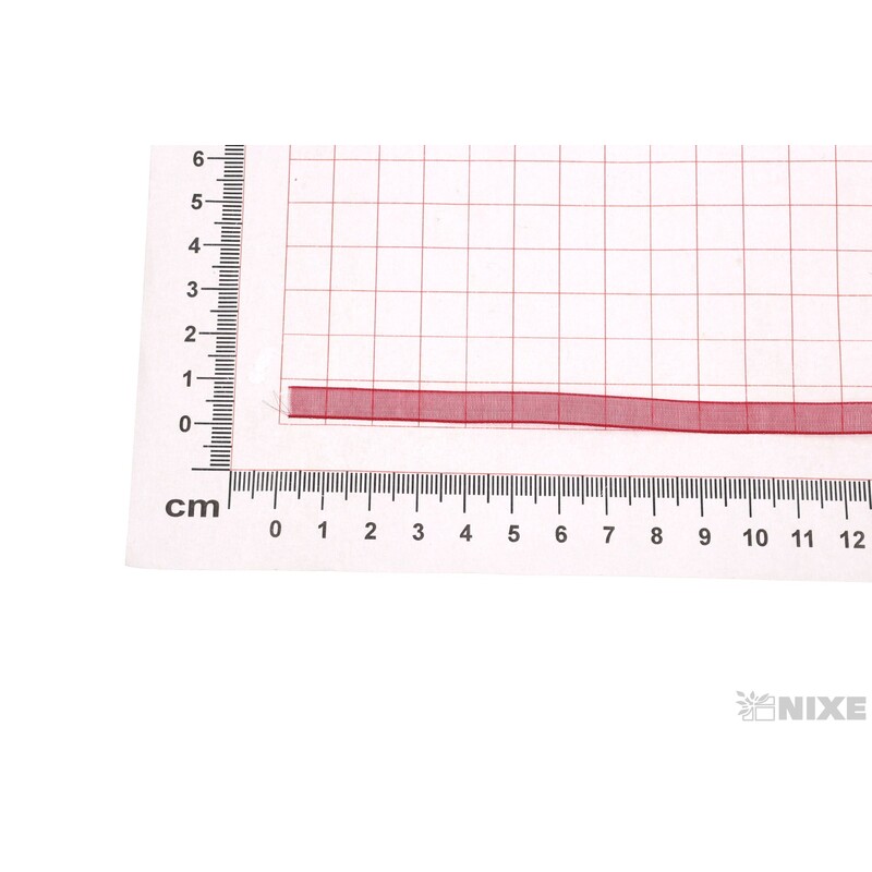 ORGANZA 05mmx200m*ČERVENÁ TM.