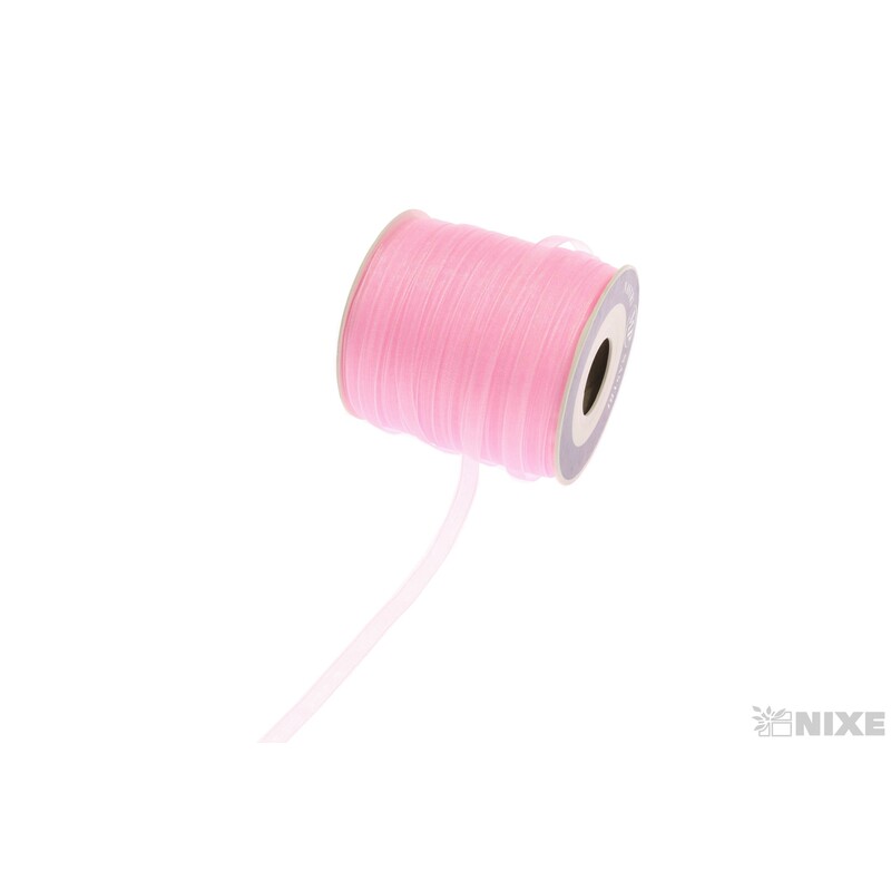ORGANZA 05mmx200m*RŮŽOVÁ