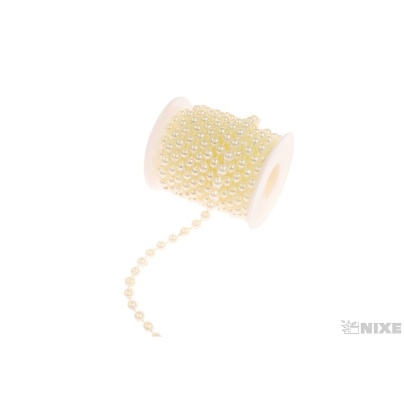 STUHA PEARL CHAIN 6mmx5m*KRÉMOVÁ