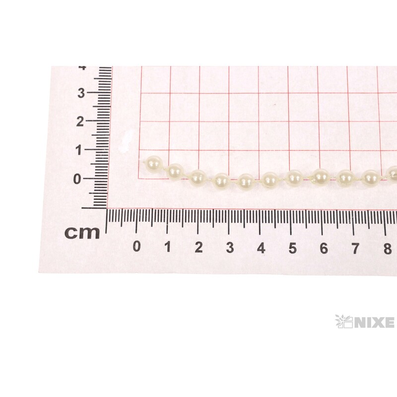STUHA PEARL CHAIN 6mmx5m*KRÉMOVÁ