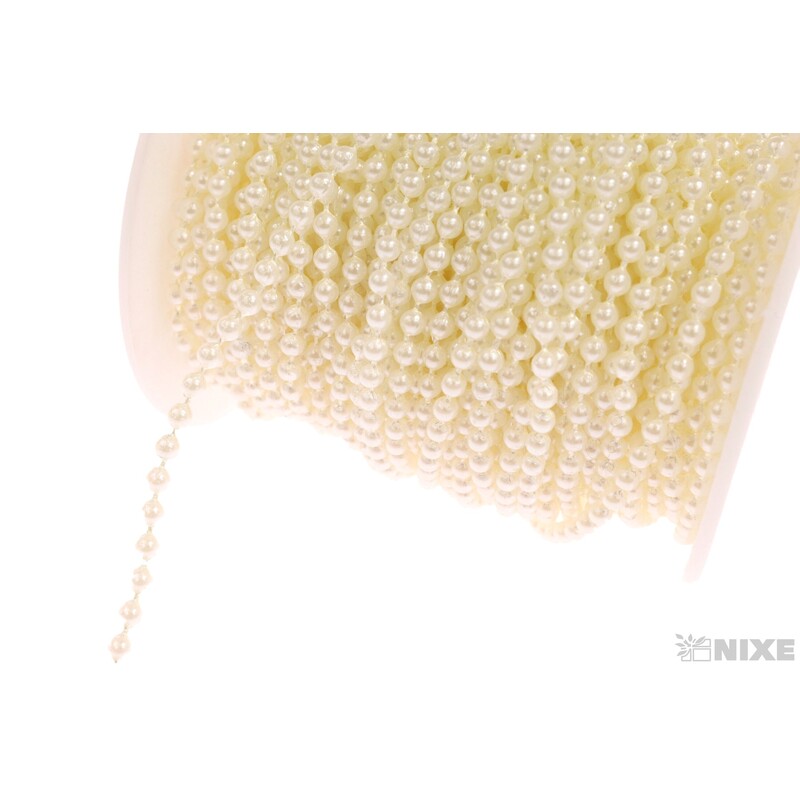 STUHA PEARL CHAIN 02mmx22m*KRÉMOVÁ