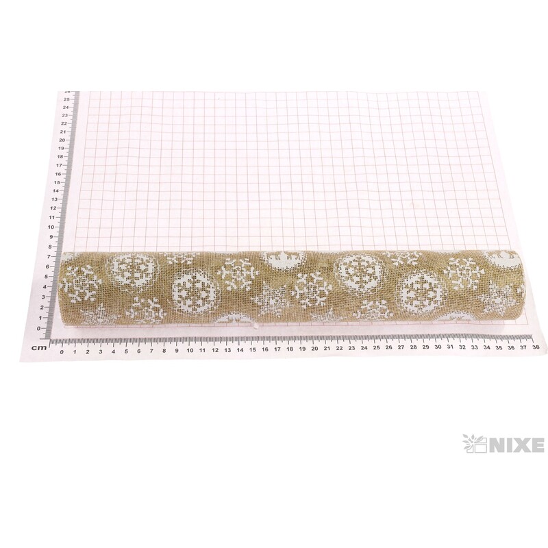 ROLE JUTA VLOČKA 36cmx3m*PŘÍRODNÍ+BÍLÁ