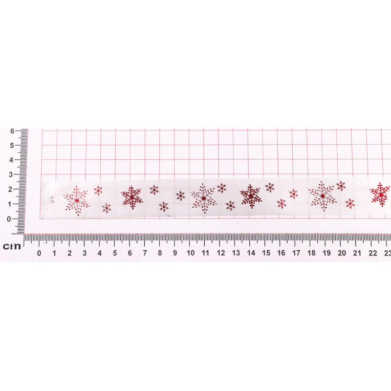 STUHA VANDA METAL 25mmx25m*BÍLÁ-ČERVENÁ