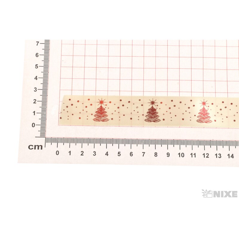 STUHA VEJA METAL 25mmx25m*KRÉMOVÁ-ČERVENÁ