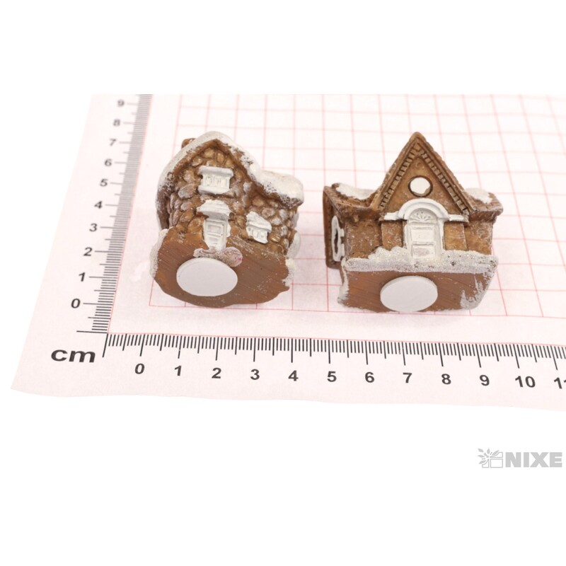 DOMEČEK NALEP. 4x4cm 4ks*