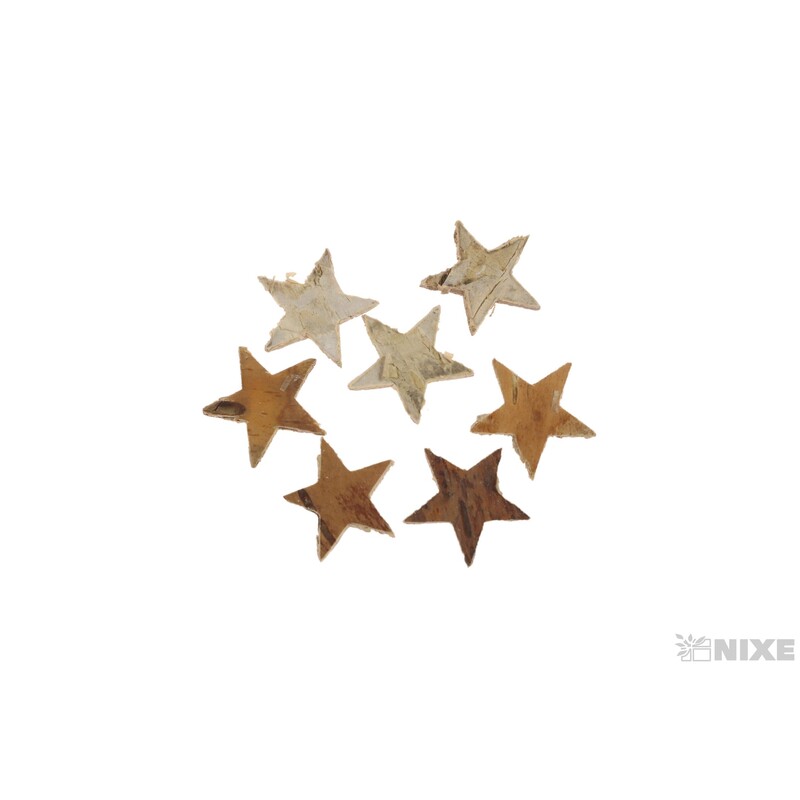 HVĚZDA BŘÍZA 1,5cm 240ks*PŘÍRODNÍ