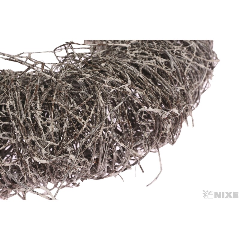 VĚNEC PROUTĚNÝ 25cm*ŠEDÁ