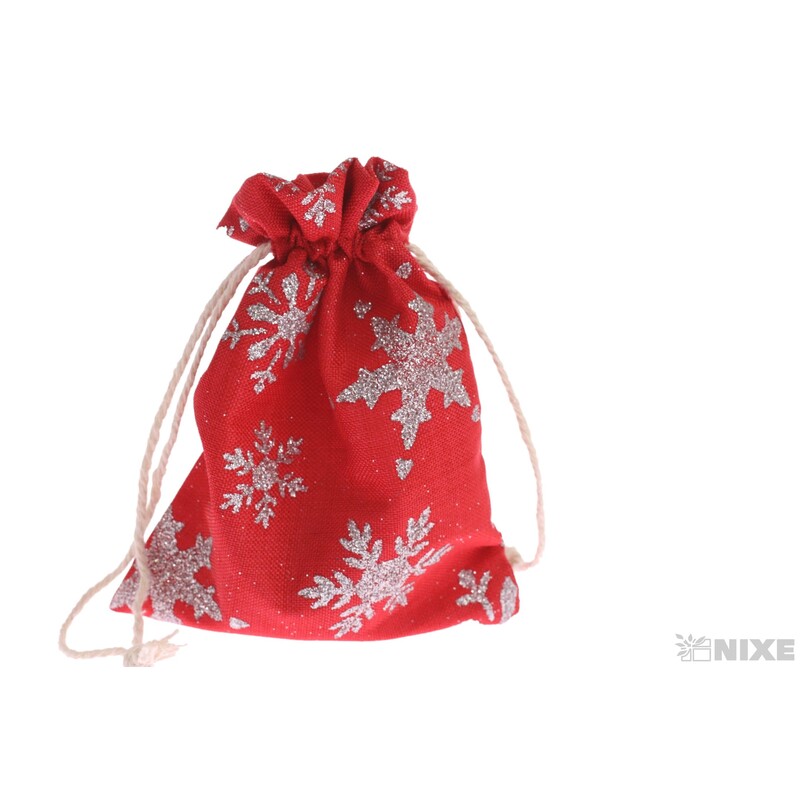 SÁČEK VLOČKA 09x12cm*ČERVENÁ