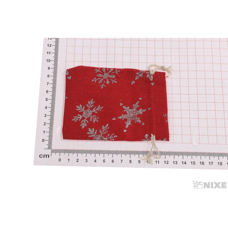 SÁČEK VLOČKA 09x12cm*ČERVENÁ