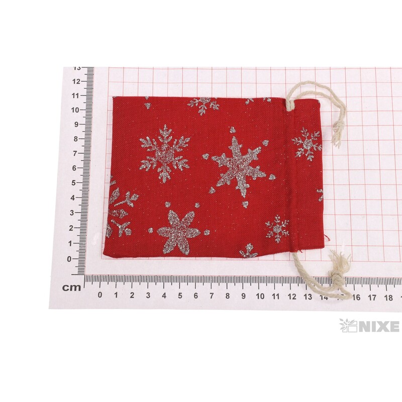 SÁČEK VLOČKA 11x14cm*ČERVENÁ 