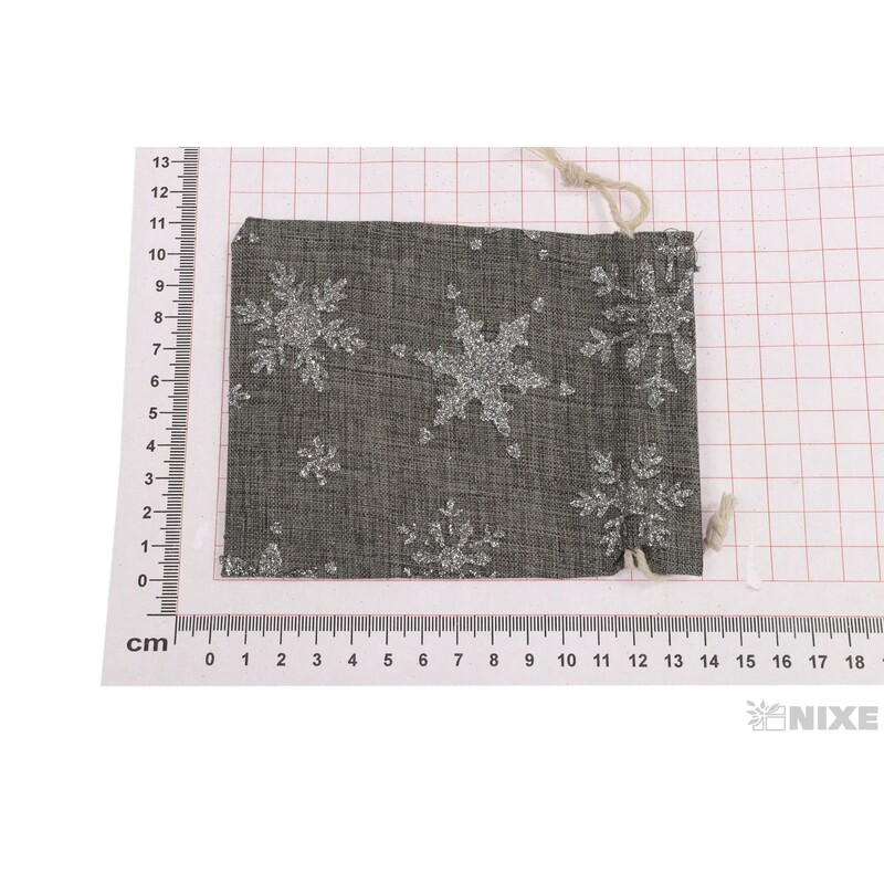 SÁČEK VLOČKA 11x14cm*ŠEDÁ