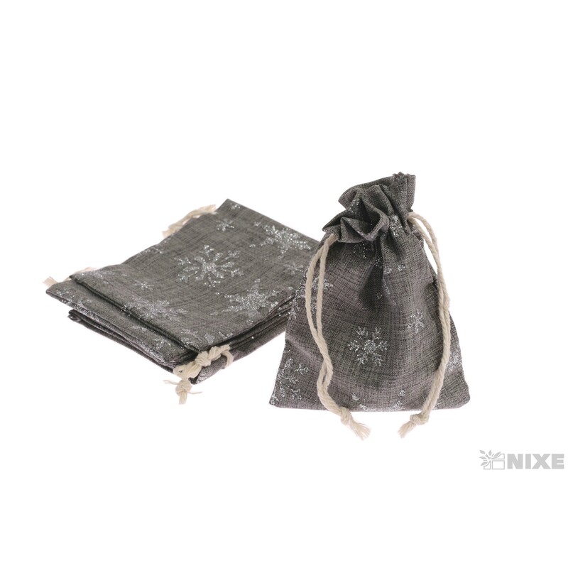 SÁČEK VLOČKA 09x12cm*ŠEDÁ