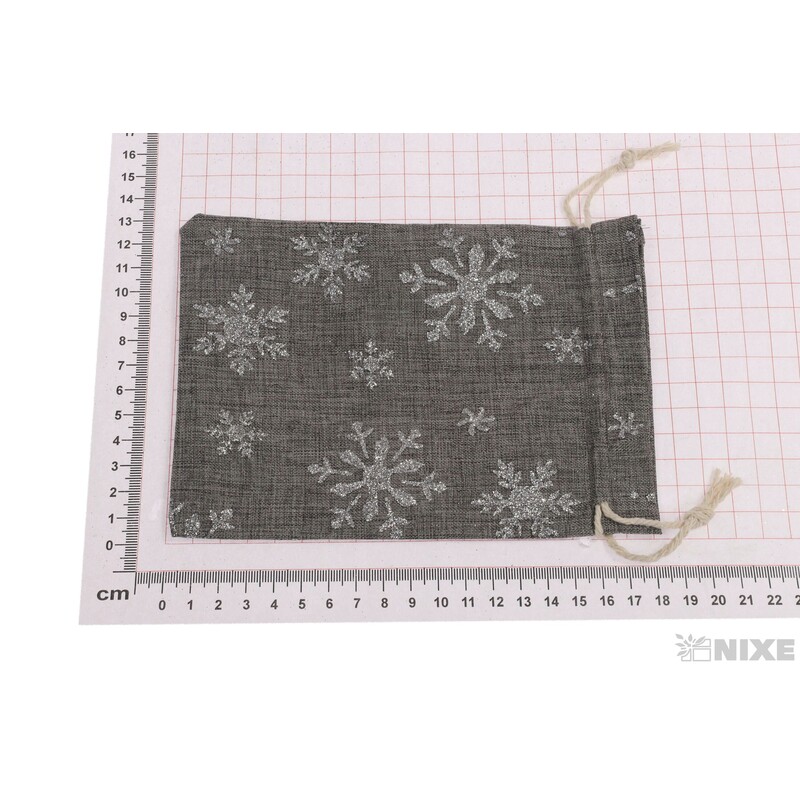 SÁČEK VLOČKA 13x18cm*ŠEDÁ