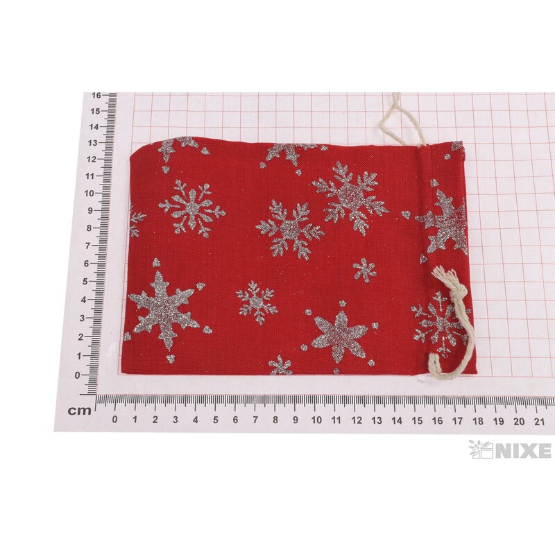 SÁČEK VLOČKA 13x18cm*ČERVENÁ