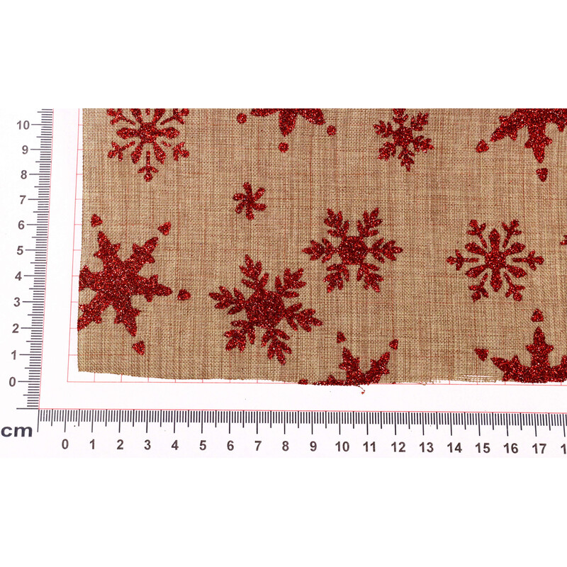 ROLE JUTA VLOČKA 36cmx3m*ČERVENÁ+PŘÍRODNÍ