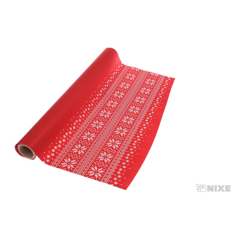 ROLE PLAST HVĚZDA 50cmx9yd*ČERVENÁ